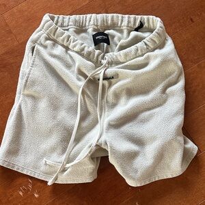 Essentials Men's Light Cream Athletic Shorts
